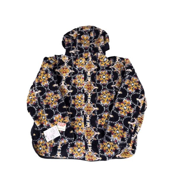 FP Movement Jacquard Elevation Fleece Jacket Reversible Women's M  Black Combo - Picture 4 of 13